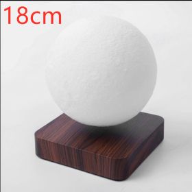 Magnetic Levitation Table Lamp Moon Light 3D Printing Planet Night Light (Option: Brown18cm-US)