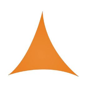 Waterproof Sunscreen Shelter Triangle Cover for Playground Outdoor (Color: Orange)