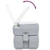 Portable Camping Toilet Gray 5.3+2.6 gal